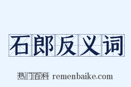 石郎反义词是什么意思的图片
